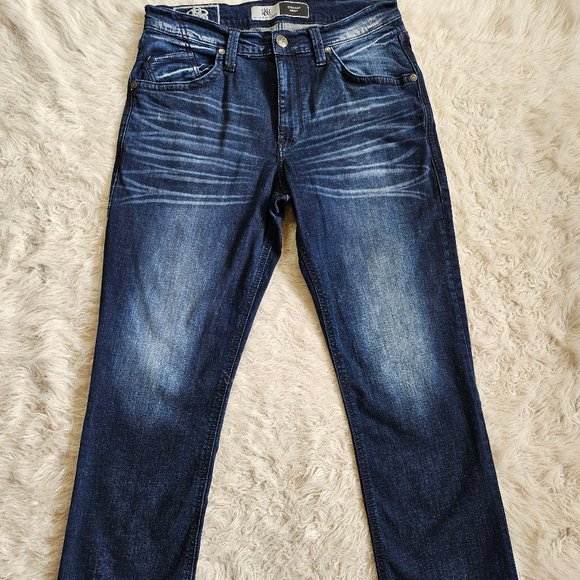 Rock & Republic Men's Blue Straight Legs Denim Jean W34/L30 - Picture 3 of 9
